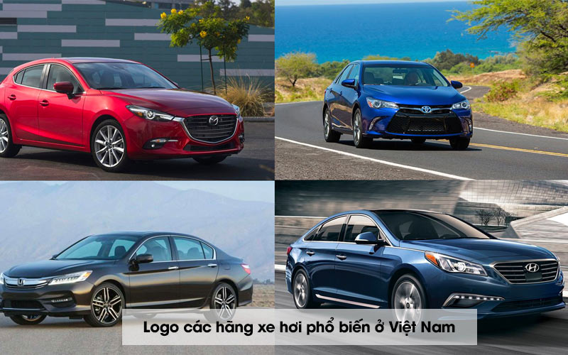 logo cac hang xe hoi pho bien o Viet Nam