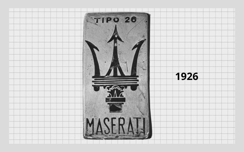 logo đầu tiên của thương hiệu maserati