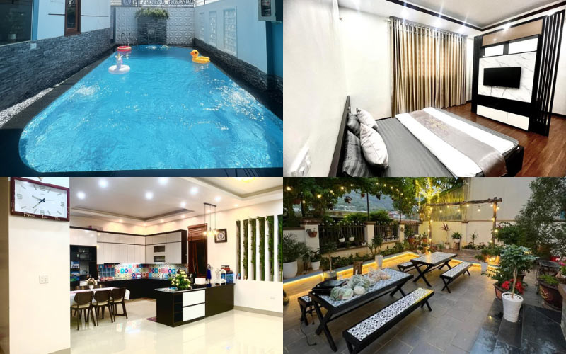 Chelsea Villa khách sạn Mộc Châu có bể bơi