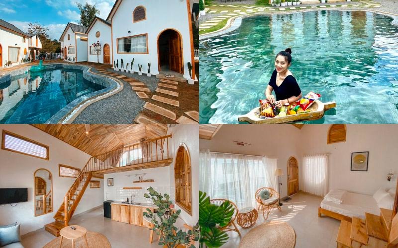 Homestay có bể bơi Le Chalet Du Lac Mộc Châu