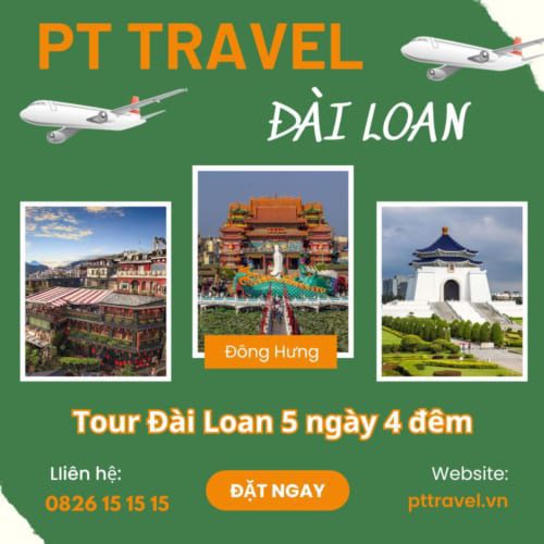 Tour Đà Loan 5 ngày 4 đêm PT Travel
