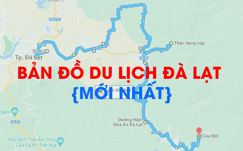 Bản đồ du lịch Đà Lạt mới nhất