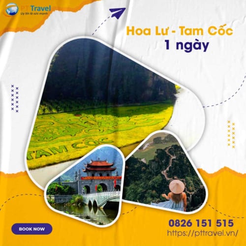 Tour du lịch Hoa Lư - Tam Cốc 1 ngày