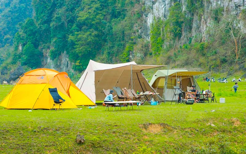 Trải nghiệm cắm trại tại thảo nguyên Đồng Lâm