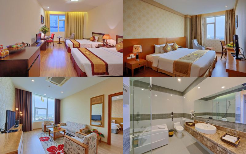 Phòng nghỉ khách sạn 3 sao Hoàng Sơn Peace